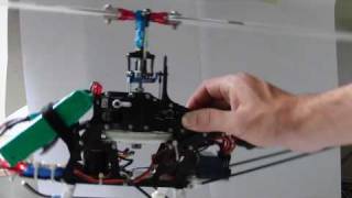 Rondo Flybarless Swashplate Movement Flying Mode [upl. by Aissak]