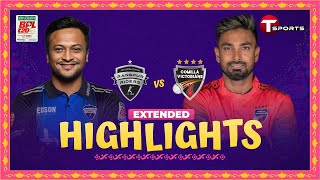 Extended Highlights  Comilla Victorians vs Rangpur Riders 40th Match  BPL 2024  T Sports [upl. by Borras]