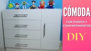 CÓMODA DE MELAMINA ☑️ CAJONERA ☑️ TUTORIAL [upl. by Iphagenia]