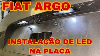 COMO TROCAR A LAMPADA DA PLACA FIAT ARGO SDESIGN DRIVE HGT [upl. by Roobbie]