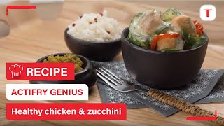 Easy and healthy chicken and vegetable dinner recipe with your ActiFry Genius  Tefal [upl. by Serolod]