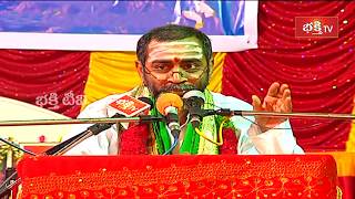 శ్యామలాదేవి తిలకం వర్ణన  Shyamala Dandakam by Brahmasri Samavedam Shanmukha Sarma  Bhakthi TV [upl. by Aicilihp]