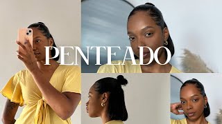 PENTEADO PARA CABELO CRESPO CURTO ALISADO [upl. by Einot]