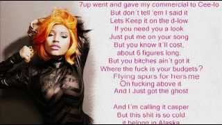 Nicki Minaj  Come on a cone karaoke with lyrics HD [upl. by Hsakiv]