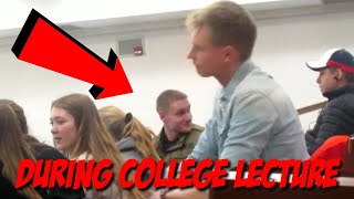 MOANING WHILE EATING PRANK COLLEGE PRANK [upl. by Krum]