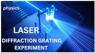 Laser diffraction grating experiment  engineeringphysics [upl. by Derrej594]