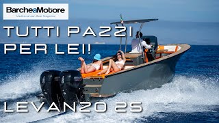 LEVANZO 25 La nuova Barca a Motore Open di soli 78 metri tutta Italiana WALK THROUGH [upl. by Nairolf]