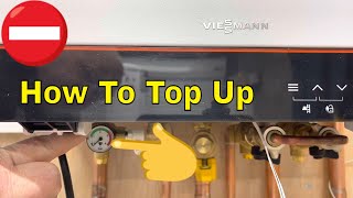 How To Repressurise Or Fill A Viessmann 050 Combi Boiler 2022 Model [upl. by Malinda304]