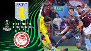 Aston Villa vs Olympiacos Extended Highlights  UECL SemiFinals 1st Leg  CBS Sports Golazo [upl. by Atsirhc639]