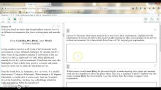 SBAC Tutorial  ELA Performance Task Global Notes Feature [upl. by Desiree]