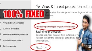 Fix Cant turn On Realtime ProtectionWindows😱 Defender on Windows 1011😱 [upl. by Haseefan]