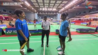 GS U17  Parul Choudhary 1 VS Trishitha Deepati  All india ranking tournament mirza badminton tv [upl. by Htiffirg]