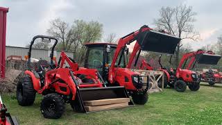 Bad Boy Tractor 4035 series cab and non cab with back hoe [upl. by Jamesy157]