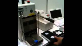 How to destroy delete erase thumb drives magnetic tapes etc by Crush Box cutting machine [upl. by Timothea]