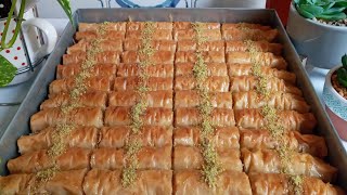 بقلاوة سهلة وسريعة التحضير بعجينة الفيلو💯👌👍 baklawa pâte à filo [upl. by Ennaxor]