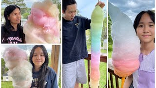 We Made Giant Cotton Candy  Janet and Kate [upl. by Yauq]