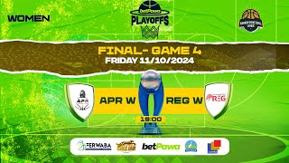 🏀 betPawaPlayoffs 2024 WOMEN  FINALS GAME 4 🏆 APR W BBC vs REG W BBC [upl. by Dylana436]