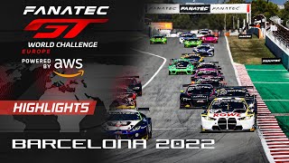 Race Highlights  Barcelona 2022  Fanatec GT World Challenge Europe Powered by AWS [upl. by Aya211]