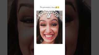 The personality I have😂🥲 shorts shraddhakapoor funny sparklewithshorts editing ashortaday [upl. by Notlrahc]