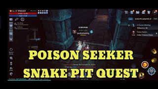 POISON SEEKER MIR4 SNAKE PIT QUEST [upl. by Asillim]