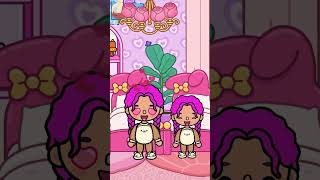 Me and my twin sister are always together🥰💜💥Toca Life World tocaboca tocalifeworld shorts [upl. by Earvin]