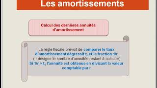 Les amortissements  lamortissement dégressif [upl. by Annaj793]