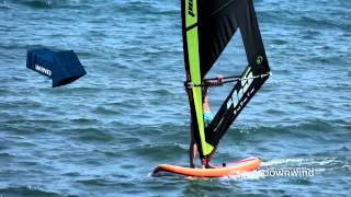 How to sail upwind and downind The Black Team Academy  Beginner Windsurfing [upl. by Awuhsoj112]