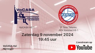 VoCASA HS 1  AVV Keistad HS 1 Volleybal Heren Superdivisie [upl. by Keligot]