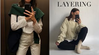 HOW TO LAYER  20 Styling Tips For Layering in Transeasonal Weather [upl. by Hanad]