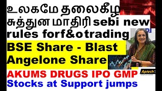 உலகமே தலைகீழ சுத்துன மாதிரி sebi new rules for fampo trading  BSE Angelone share Indiamart share [upl. by Uok]