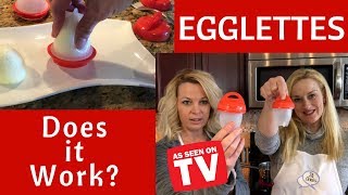 Egglettes Review  Does it work Hard boil eggs without the shell [upl. by Schulein688]