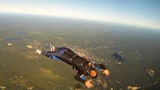 Skydiving Accident Backflying Turns To Terrifying Uncontrollable Spin [upl. by Amor200]