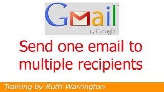 Gmail 2014  How to send one email to multiple recipients [upl. by Gregoor]