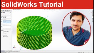 How to create a knurling in SOLIDWORKS  SolidWorks Tutorial  Helix amp Spiral Tutorial [upl. by Calista808]