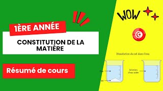 Constitution de la Matière  résumé de cours [upl. by Ricca]