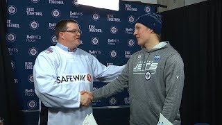 Jets fan talks his milliondollar win from Laines big game [upl. by Esoranna357]