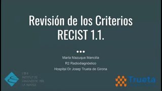 636 Revisión de los criterios RECIST Curso de Radiologia Esencial [upl. by Yecnahc]