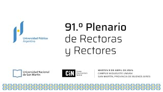 91° Plenario de Rectoras y Rectores [upl. by Towrey]