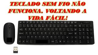 RESOLVER FÁCIL TECLADO SEM FIO QUE NÃO FUNCIONA QUALQUER MARCA [upl. by Norak348]