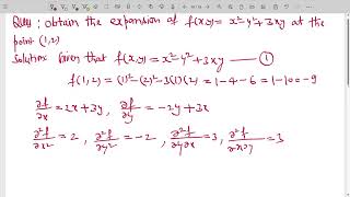 TaylorstheoremforafunctionoftwovariablePart01 [upl. by Atrice]