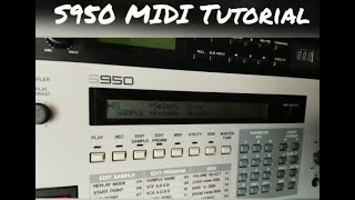 Akai S950 MIDI tutorial [upl. by Enelrahs]