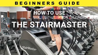 How To Properly Use The Stairmaster Cardio Exercise Machine for Most Effectiveness [upl. by Ydnamron]