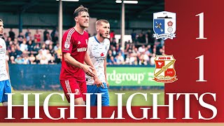 Match Highlights Barrow vs Swindon Town [upl. by Arracahs]