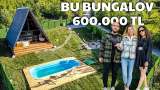 Nisa ve Hadinin Sapancada 600000 TLye İnşa Ettiği BUNGALOV Evi [upl. by Ybrek]