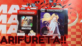 Weiss Schwarz  Arifureta From Commonplace To Worlds Strongest Booster Box Opening MTZ [upl. by Zerimar]