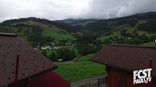 Trainingslager Maria Alm  Mit der Drohne über dem Hüttendorf I fcstpaulitv [upl. by Vanny]