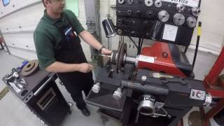 Hunter Brake Lathe  Turning a Brake Rotor [upl. by Ronoel959]