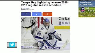 Tampa Bay Lightning release 20182019 regular season schedule [upl. by Durware143]