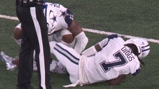 Trevon Diggs ‘NASTY’ INJURY 🙏😳 Cowboys Vs Giants 2024 highlights [upl. by Orips]