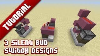 Minecraft Tutorial 3 Silent BUD switch designs [upl. by Vano]